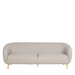 SINCLAIR Canapé 3 places en tissu bouclette