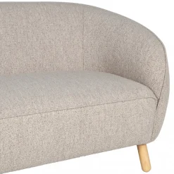 SINCLAIR Canapé 3 places en tissu bouclette