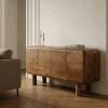 SIRA Buffet 4 portes en bois massif L160cm