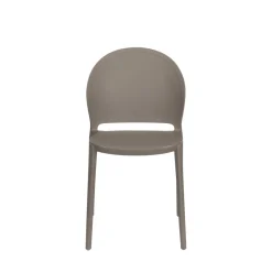 SJOERD Lot de 4 chaises intérieur et extérieur en plastique
