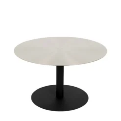 SNOW Table basse ronde en métal brossé ø60cm