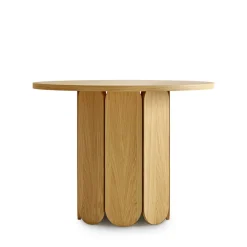 SOFT Table à manger 4 personnes ronde en bois