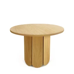 SOFT Table à manger 4 personnes ronde en bois