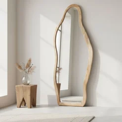 SOLEA Miroir organique en bois 70x180cm