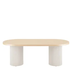 SOLVA Table à manger 10 personnes ovale en bois