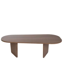 SOMA Table basse ovale en bois 130x65cm
