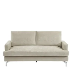 SOPHIE Canapé 3 places en tissu pieds chrome
