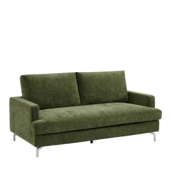 SOPHIE Canapé 3 places en tissu pieds chrome