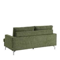 SOPHIE Canapé 3 places en tissu pieds chrome