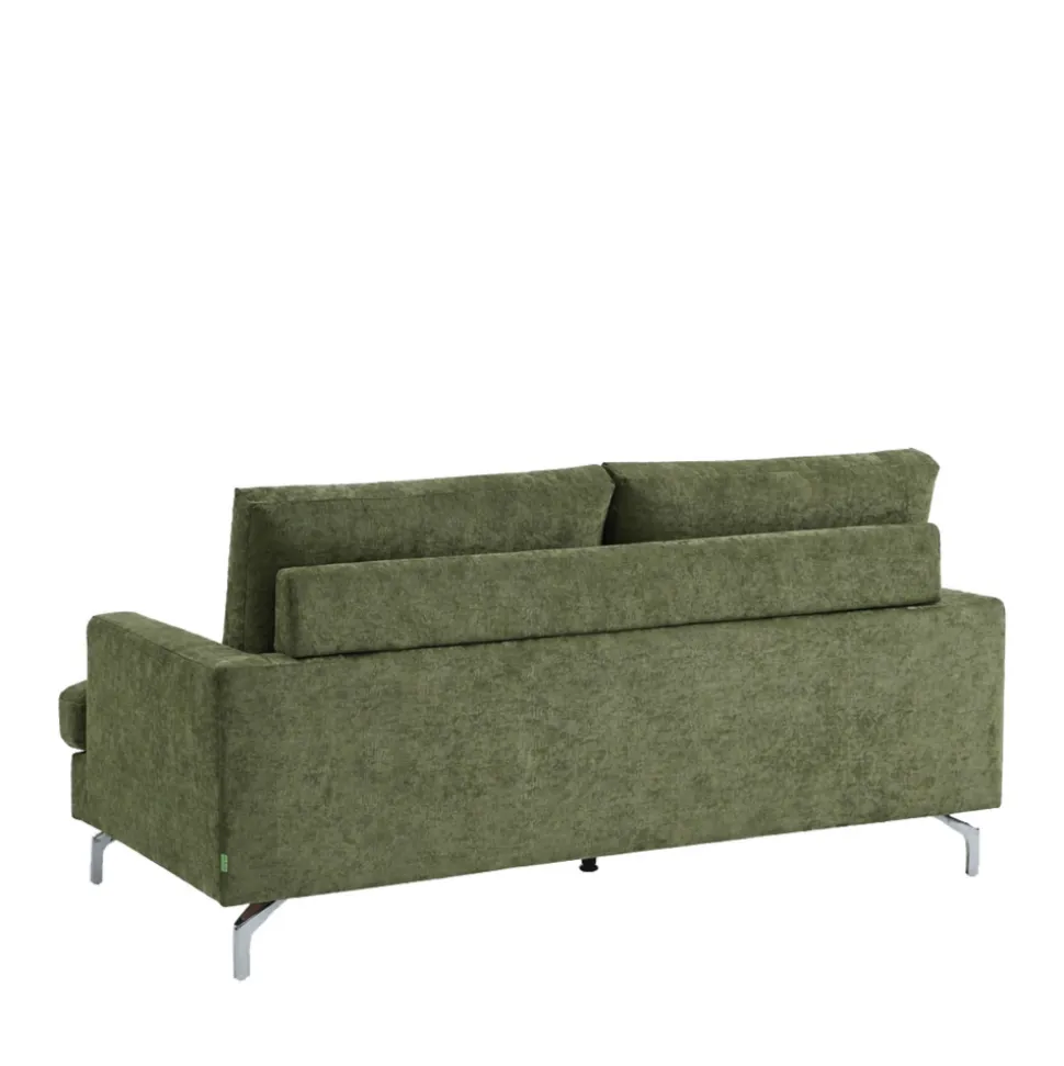 SOPHIE Canapé 3 places en tissu pieds chrome