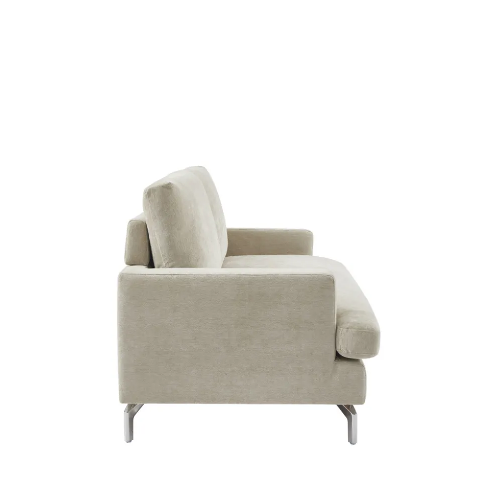 SOPHIE Canapé 3 places en tissu pieds chrome