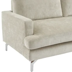 SOPHIE Canapé 3 places en tissu pieds chrome