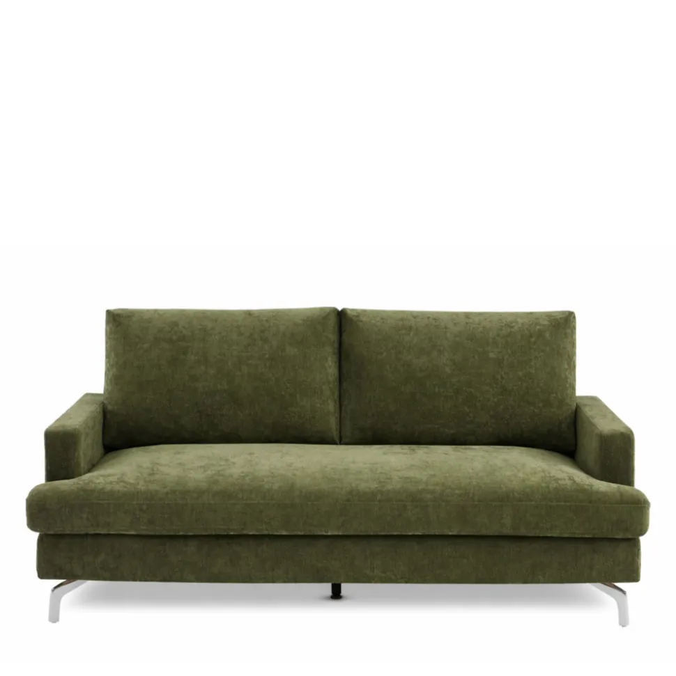 SOPHIE Canapé 3 places en tissu pieds chrome