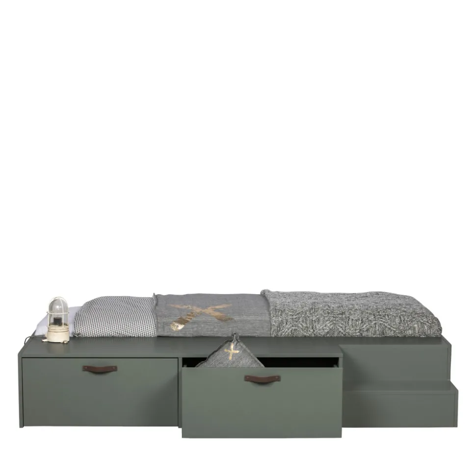 STAGE Lit avec multiples rangements en bois