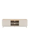 STANLEY Meuble TV 2 portes en bois et métal L160cm