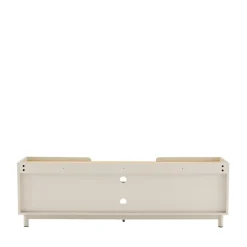STANLEY Meuble TV 2 portes en bois et métal L160cm