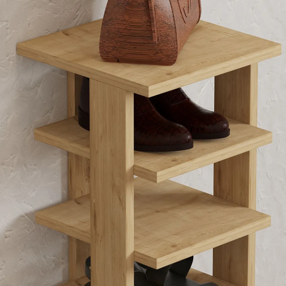 STATE Étagère à chaussures en bois H110cm