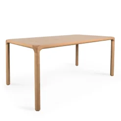 STORM Table à manger 10 personnes aux bords arrondis en bois