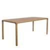STORM Table à manger 6 personnes aux bords arrondis en bois