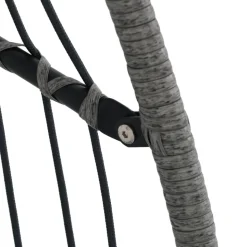 SULLY Fauteuil œuf suspendu de jardin en corde et acier traité