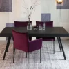 SURI Table à manger 4 personnes en teck recyclé et métal
