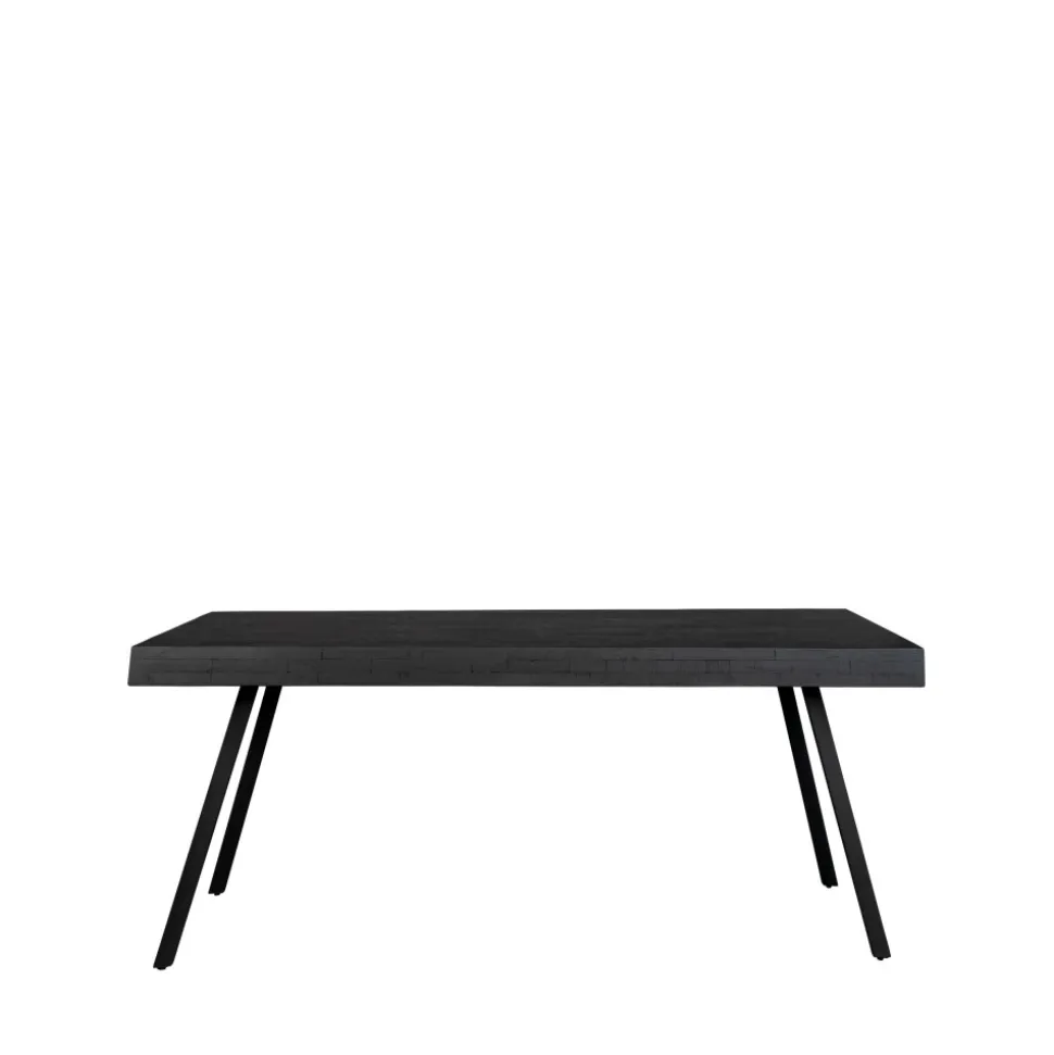 SURI Table à manger 4 personnes en teck recyclé et métal