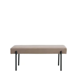 SWINDONBanc en tissu et métal L100cm