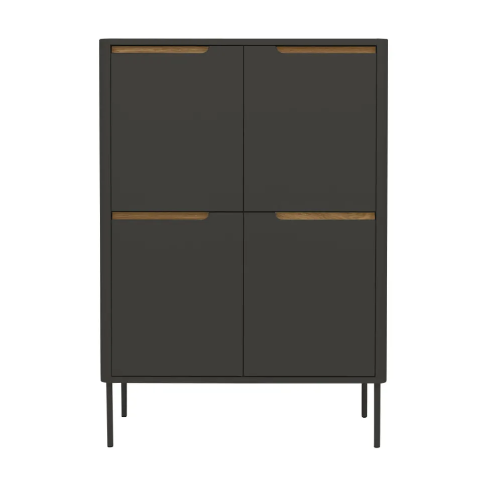 SWITCH Buffet haut en bois 4 portes H128cm