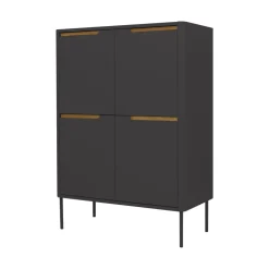 SWITCH Buffet haut en bois 4 portes H128cm