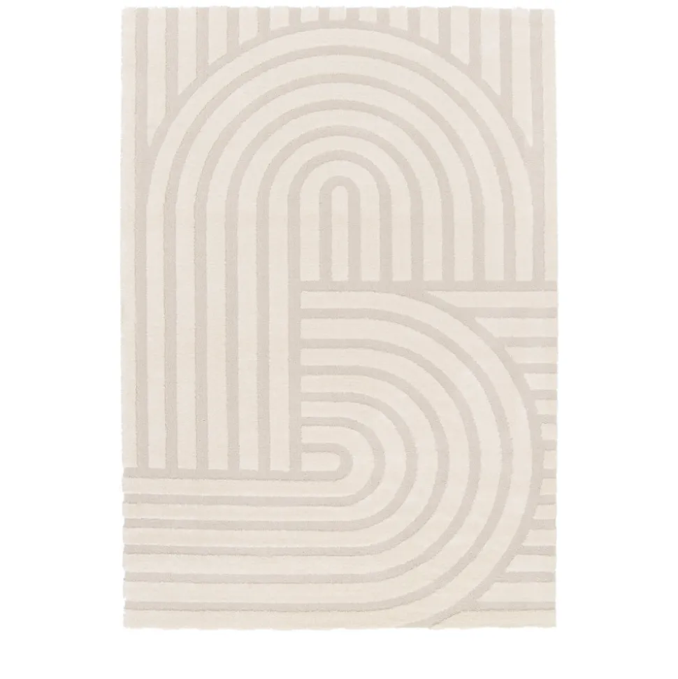 TARNA Tapis contemporain à motif géométrique