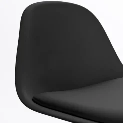 TEBAR Lot de 2 chaises de bar réglables en simili et métal H61-83cm
