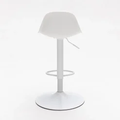 TEBAR Lot de 2 chaises de bar réglables en simili et métal H61-83cm
