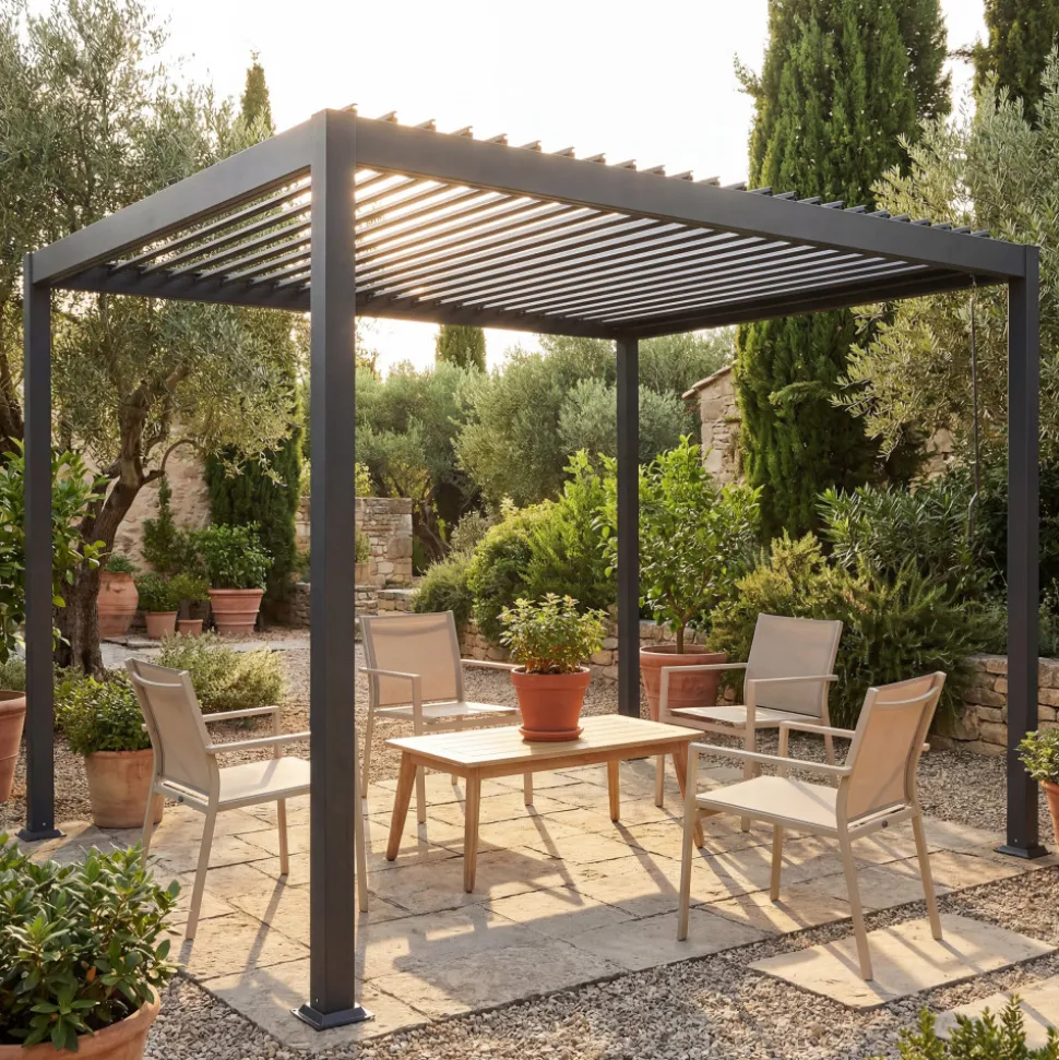 TERO Pergola bioclimatique en aluminium 4x3m