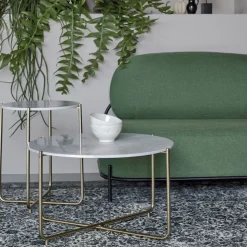 TIMPA Table basse en marbre ø70cm