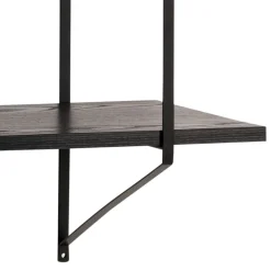 TOCRO Etagère murale en bois et métal L191cm
