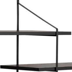 TOCRO Etagère murale en bois et métal L191cm