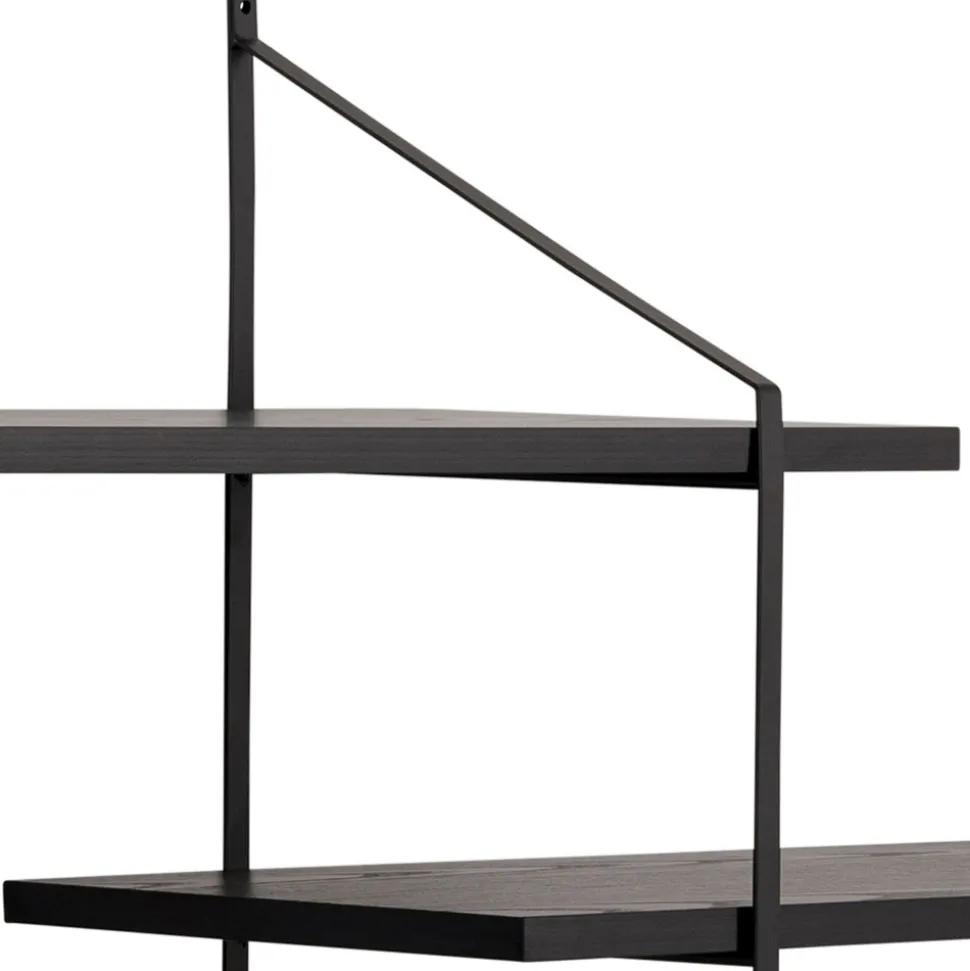 TOCRO Etagère murale en bois et métal L191cm
