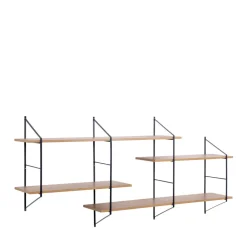 TOCRO Etagère murale en bois et métal L191cm