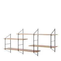 TOCRO Etagère murale en bois et métal L191cm