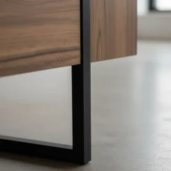 TOD Meuble TV 2 portes en bois et métal L180cm