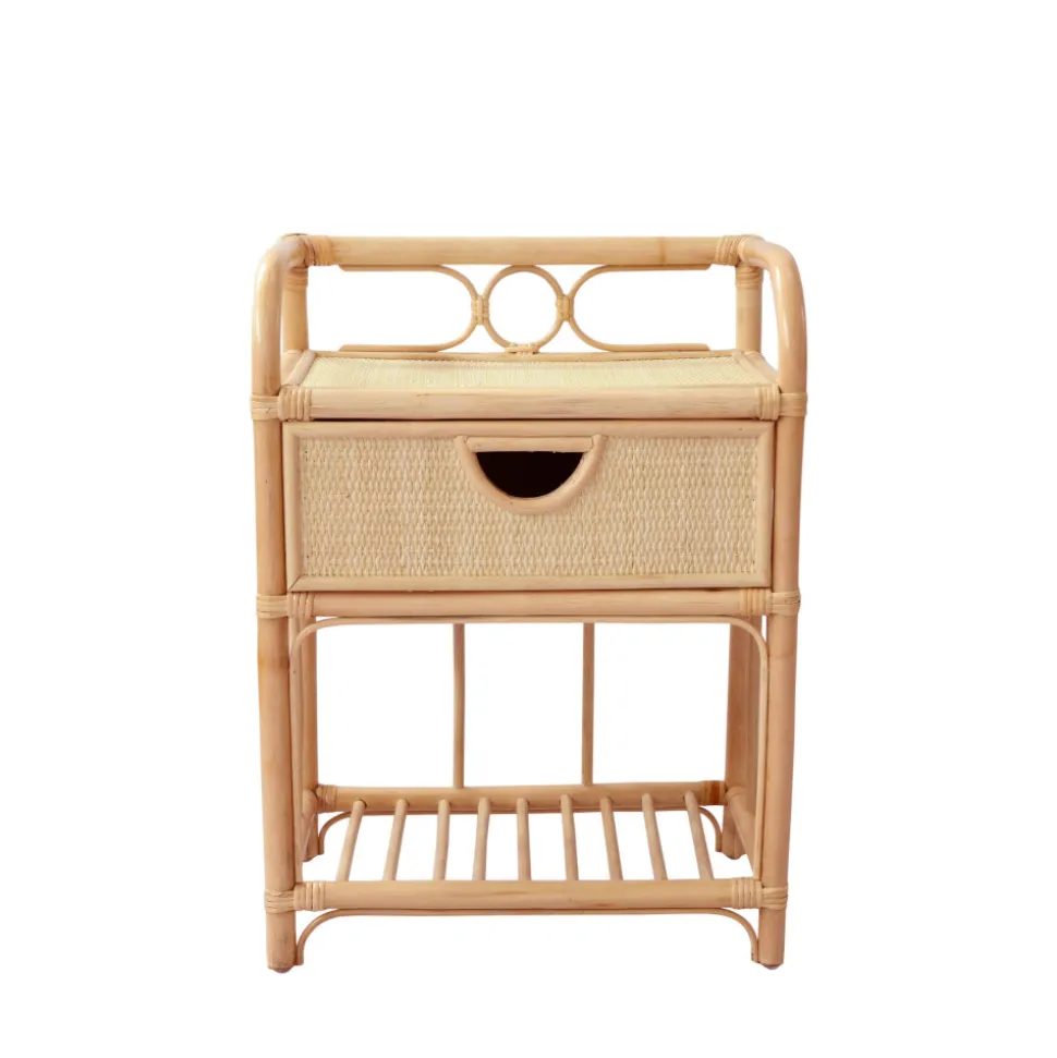 TONDANO Table de chevet en rotin