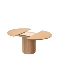 TOSCANA Table à manger extensible 4 à 6 personnes en bois ø120-160x120cm