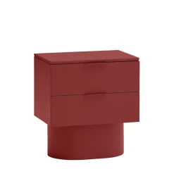 TOTEM Table de chevet 2 tiroirs en bois