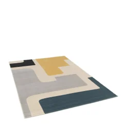 TUMA Tapis contemporain à motif géométrique