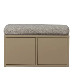 TURNER Banc d'entrée avec rangement chaussures en bois L80cm