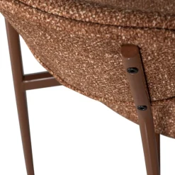 VALOR Lot de 2 chaises en tissu et métal