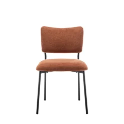 VANDER Lot de 2 chaises en tissu et métal