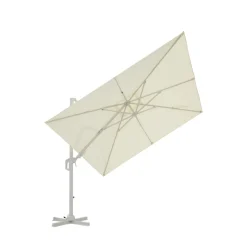 VEYA Parasol carré déporté en aluminium 3x3m