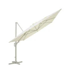 VEYA Parasol rectangulaire déporté en aluminium 3x4m