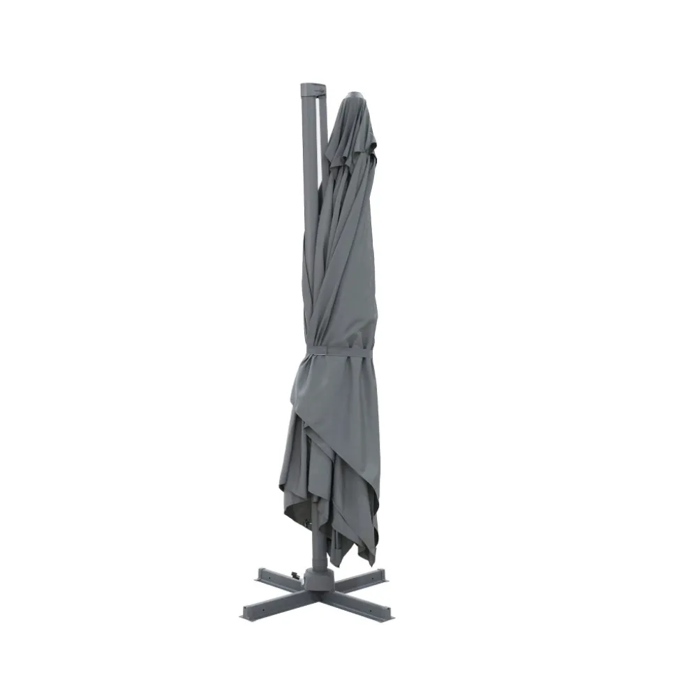 VEYA Parasol rectangulaire déporté en aluminium 3x4m